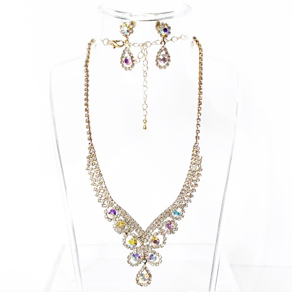 Bridal Jewelry Set | Camilla Iridescent - Picture 7 of 9